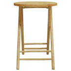 vidaXL Bistro Set Natural Bamboo Medium Foldable Bistro Set