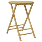 vidaXL Bistro Set Natural Bamboo 2-Seater Foldable Bistro Set