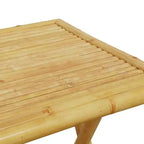 vidaXL Bistro Set Natural Bamboo Bamboo Medium Foldable Bistro Set