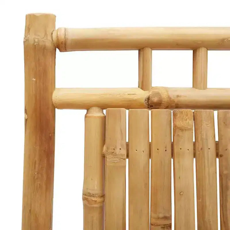 vidaXL Bistro Set Natural Bamboo Bamboo Medium Foldable Bistro Set