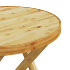 vidaXL Bistro Set Natural Bamboo Compact Foldable Bistro Set