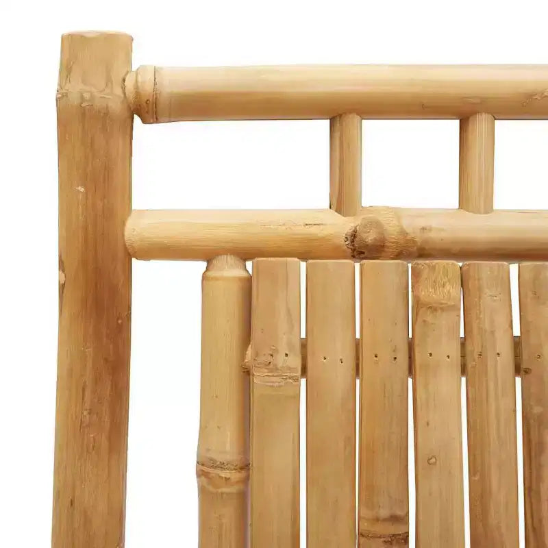 vidaXL Bistro Set Natural Bamboo Compact Foldable Bistro Set