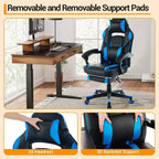 Cherry Blossom Pink Chair with Footrest,Ergonomic Computer Chair w/Lumbar Support & Headrest,360 Swivel Base & Height Adjustable Executive Chairs