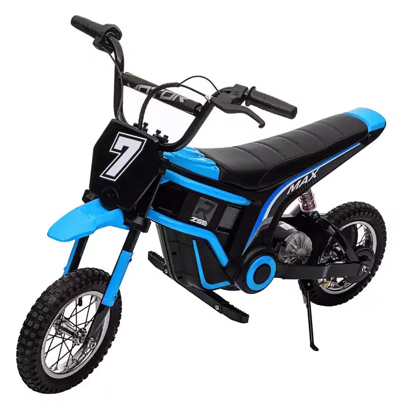 Electric Dirt Bike for Kids, 24 v Motorcycle with 3-Speed Modes 14.29 MPH & Shock-Absorbing Design - Max 135 LBS Off-Road Dirt Bikes