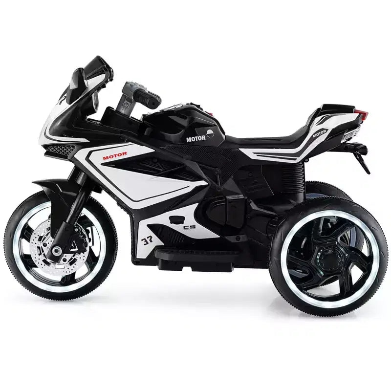 Costway Kids Ride on Motorcycle 6V Battery Powered Mini Electric Motorbike with LED Lights Navy/Pink/Red/Black