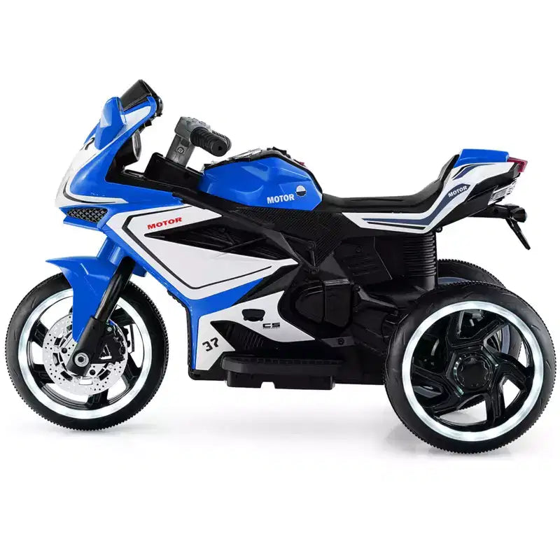 Costway Kids Ride on Motorcycle 6V Battery Powered Mini Electric Motorbike with LED Lights Navy/Pink/Red/Black
