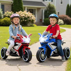 Costway Kids Ride on Motorcycle 6V Battery Powered Mini Electric Motorbike with LED Lights Navy/Pink/Red/Black