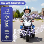 Costway Kids Ride on Motorcycle 6V Battery Powered Mini Electric Motorbike with LED Lights Navy/Pink/Red/Black