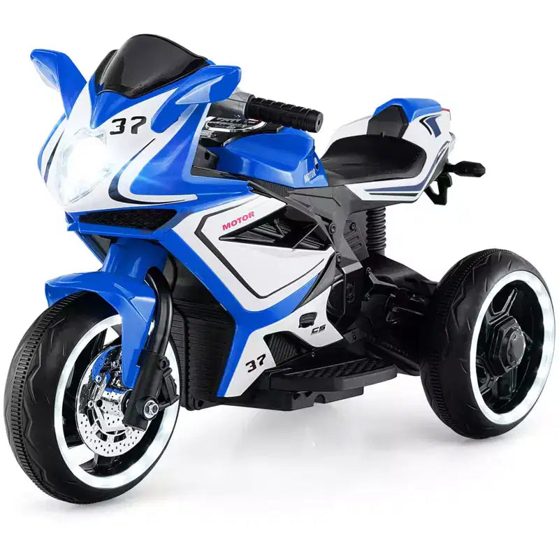 Costway Kids Ride on Motorcycle 6V Battery Powered Mini Electric Motorbike with LED Lights Navy/Pink/Red/Black