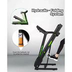FYC 330lb Weight Capacity 3.5HP Folding Treadmill for Home with Incline Portable Electric Treadmill