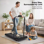 Redliro 2 in 1 Walking Pad Treadmill with Incline, Under Desk Treadmill with LED Display & APP for Home Office
