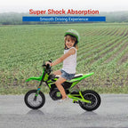 COZONY 24V Kids Electric Motorcycle, 250W Motor, Adjustable Speed to 13.6 MPH, Pneumatic Tires, Non-Slip Handle