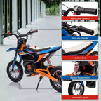 COZONY 24V Kids Electric Motorcycle, 250W Motor, Adjustable Speed to 13.6 MPH, Pneumatic Tires, Non-Slip Handle