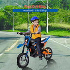 COZONY 24V Kids Electric Motorcycle, 250W Motor, Adjustable Speed to 13.6 MPH, Pneumatic Tires, Non-Slip Handle