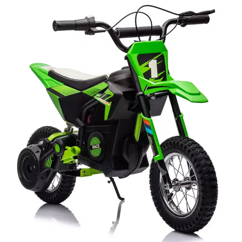 COZONY 24V Kids Electric Motorcycle, 250W Motor, Adjustable Speed to 13.6 MPH, Pneumatic Tires, Non-Slip Handle