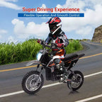 COZONY 36V Kids Electric Dirt Bike 15.5MPH Off-Road Ride-On, 350W Motor, 175 lb Max, Disc Brake, Headlight
