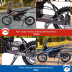 COZONY 36V Kids Electric Dirt Bike 15.5MPH Off-Road Ride-On, 350W Motor, 175 lb Max, Disc Brake, Headlight