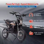 COZONY 36V Kids Electric Dirt Bike 15.5MPH Off-Road Ride-On, 350W Motor, 175 lb Max, Disc Brake, Headlight