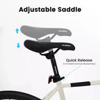 Whisen Road Bike, Lightweight Aluminum Frame, Disc Brakes, 16-Speed, Fast Acceleration, Suitable for Men and Women