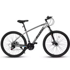 Whisen 27 Inch Mountain Bike 21 Speed, Suspension Fork, Aluminum Frame Disc Brake - Gray
