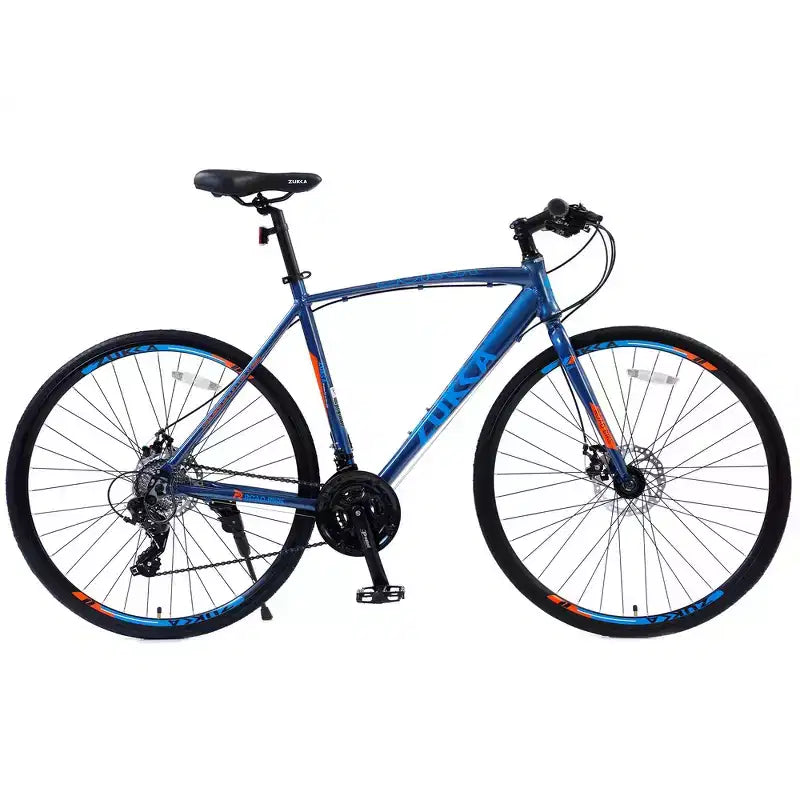 Whisen 28 Adult Hybrid Bike, Road Bike with 24-Speed Gear, Disc Brakes