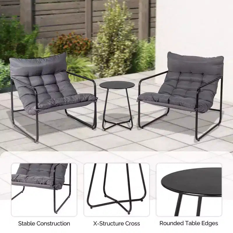 3 Piece Patio Bistro Set