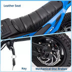 24V Electric Dirt Bike, 350w Kids Motorcycle, 13.67 Mph, Ride on Motorcycle with Rear Wheel Suspension, 12 Miles Range, Grip Throttle, Music