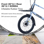 Whisen 26 Cargo Bike with 7 Speed, Aluminum Alloy Frame, Double Disc Brakes for Women and Men