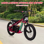 Electric Dirt Bike for Kids Ages 6-12, 250W Electric Balance Bike, 15.5MPH Max Speed & 3 Speed Settings, 24V/5.2AH Battery