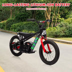 Electric Dirt Bike for Kids Ages 6-12, 250W Electric Balance Bike, 15.5MPH Max Speed & 3 Speed Settings, 24V/5.2AH Battery