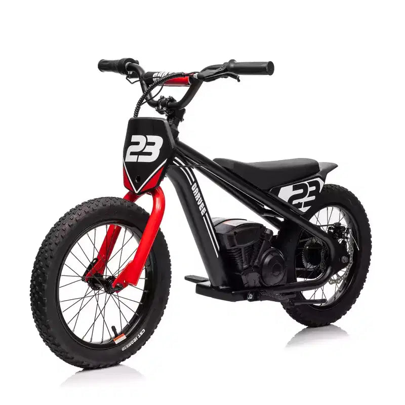 Electric Dirt Bike for Kids Ages 6-12, 250W Electric Balance Bike, 15.5MPH Max Speed & 3 Speed Settings, 24V/5.2AH Battery