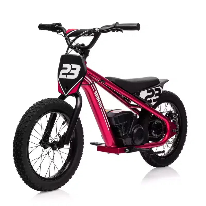 Electric Dirt Bike for Kids Ages 6-12, 250W Electric Balance Bike, 15.5MPH Max Speed & 3 Speed Settings, 24V/5.2AH Battery