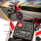 12V Kids Motorcycle, Electric Motorcycle for Kids with Safety Assist Wheels, Spring Suspension, Twist Grip Throttle, Max Speed 3 Mph