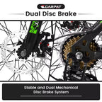 Okak 26IN Mountain Bike with 21 Speeds and Disc Brakes, Kids Dirt Bike with High-Carbon Steel Frame, Mens Bike for Adult & Teenagers