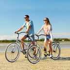 Okak 26IN Single Speed Cruiser Bikes with Steel Frame, Adult Bike with Wide Wheels and Rear Coaster Brakes, Bicycle for Mens and Women