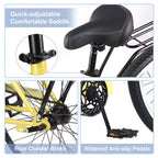 Okak 26IN Single Speed Cruiser Bikes with Steel Frame, Adult Bike with Wide Wheels and Rear Coaster Brakes, Bicycle for Mens and Women