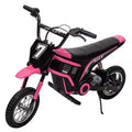 24V Kids Electric Dirt Bike, 350W Motor, 3-Speed Adjustable to 14.29MPH. Off-Road with LED Lights & Music. for Ages 8-14, 135 Lbs Max