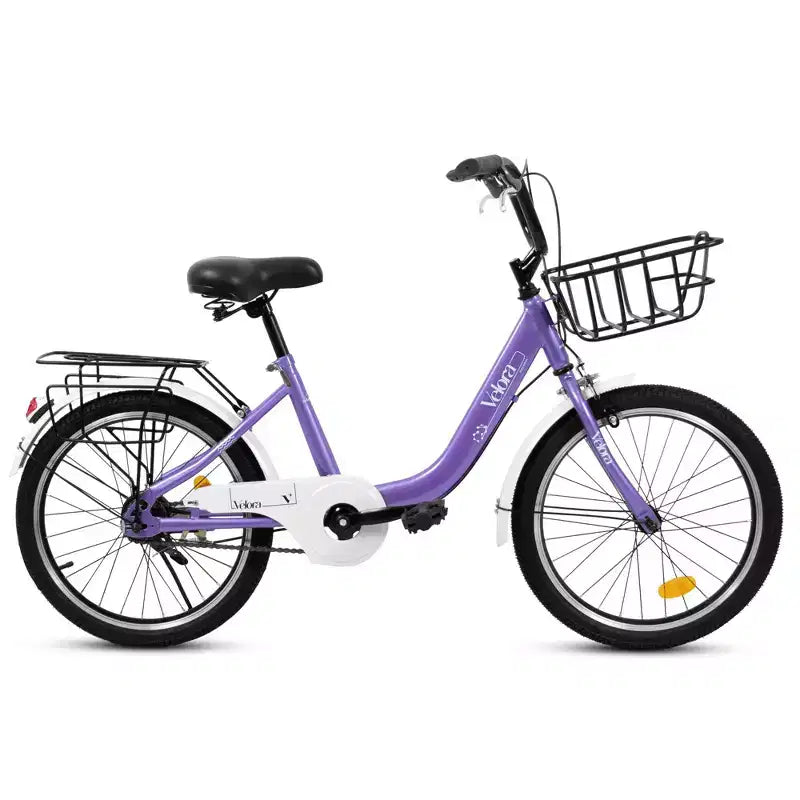 Okak 20IN Kids Bike with Lightweight Steel Frame, Kids Cruiser Bikes with Coaster Brake & V-Brake, Mini Bike with Chain Guard & Rear Rack