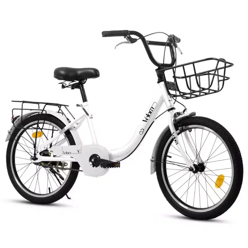 Okak 20IN Kids Bike with Lightweight Steel Frame, Kids Cruiser Bikes with Coaster Brake & V-Brake, Mini Bike with Chain Guard & Rear Rack