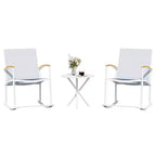 Celebalcony 3 Piece Outdoor Rocking Bistro Set, Textilene Fabric Small Patio Furniture Set with Table for Lawn, Garden, Balcony, Poolside