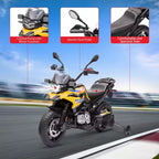 12V Electric Kids Motorcycle with Training Wheels - Battery Powered Ride-on Bike with Music&Realistic Design for Kids 3-8 Years, All-Terrain Ride-on