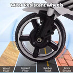 Kids Ride On Motorcycle, 6V Battery Powered Electric Motorcycle, w/Treaded Tires, Horn, Music, Training Wheels