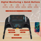3.5HP Foldable Treadmill for Home with Incline, 10MPH, 350Lbs Capacity, Heart Rate Sensors, Type-C & USB Charging, Bluetooth Speaker