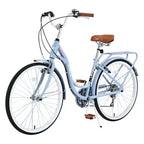 NAYSAYE 24 Beach Cruiser Bike for Women Ladies Bike 7 Speed Complete Cruiser Bikes with Dual V-Brake, Adult City Bike for Women, Men