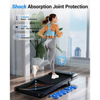 Superun 6% Incline Under Desk Walking Pad 3 In 1 treadmills For Home easy store