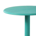WestinTrends Playa 3-Piece Outdoor Resin Patio Bistro Table Set with Stackable Patio Dining Side Chairs, Turquoise