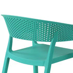 WestinTrends Playa 3-Piece Outdoor Resin Patio Bistro Table Set with Stackable Patio Dining Side Chairs, Turquoise