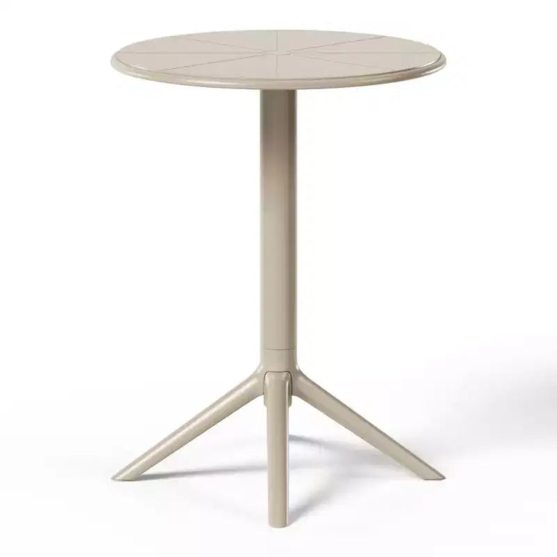 WestinTrends Playa 3-Piece Outdoor Resin Patio Bistro Table Set with Stackable Patio Dining Side Chairs, Sand