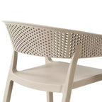 WestinTrends Playa 3-Piece Outdoor Resin Patio Bistro Table Set with Stackable Patio Dining Side Chairs, Sand