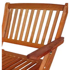 Foldable Patio Dining Set, 4 Folding Chairs, Indoor and outdoor universal, Teak